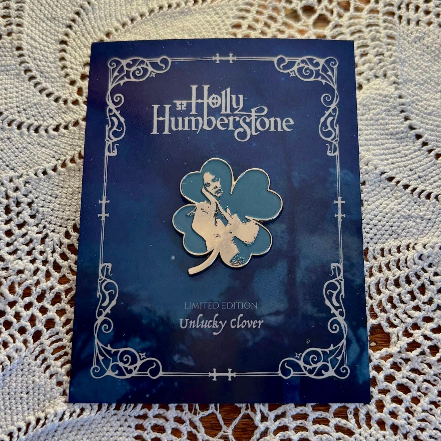 Unlucky Clover Pin Badge