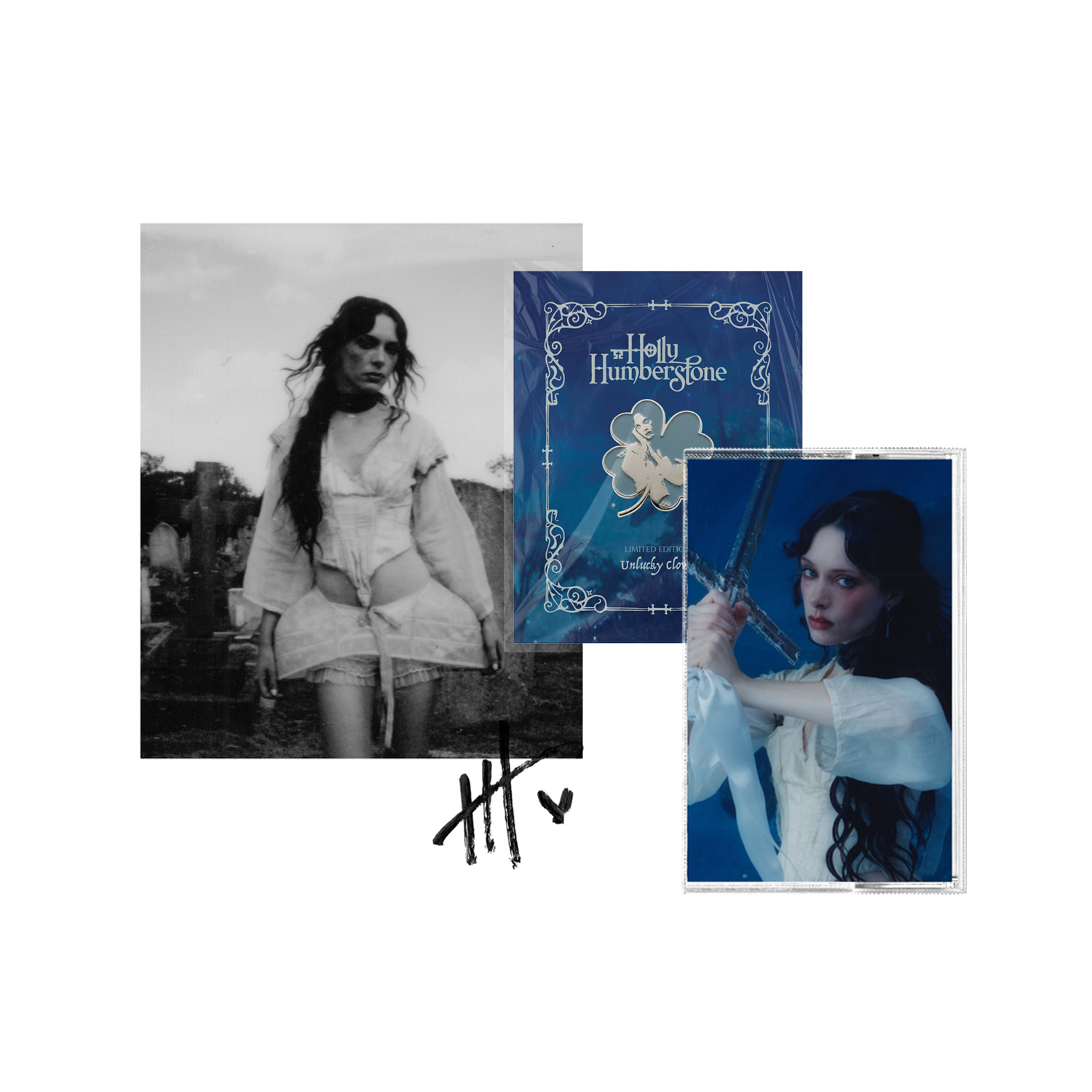 Unlucky Clover, Alt Art Cassette + Signed Print Bundle